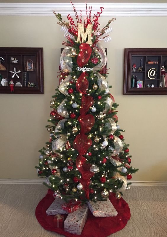 Mi Fiesta Creativa Ideas para decorar el árbol de navidad con cintas o listones Mi Fiesta Creativa Ideas para decorar el árbol de navidad con cintas o listones