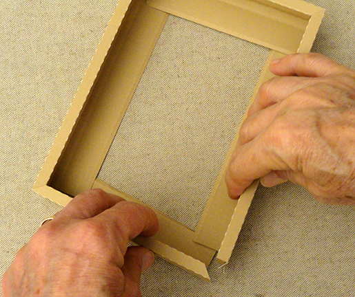 Needles 'n' Knowledge: Postcard Frame 3D Box with Lid