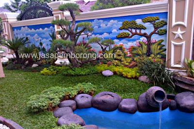 Jasa Tukang Kolam Relief Tebing Rembang | Spesialis Pembuatan Dekorasi Kolam Air Terjun di Rembang