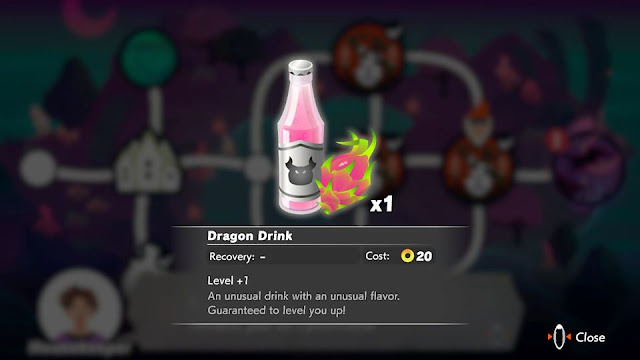 Ring Fit Adventure Dragon Drink level up Dragaux