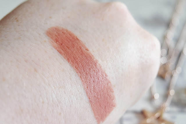 MAC Lipstick in Velvet Teddy hand swatch