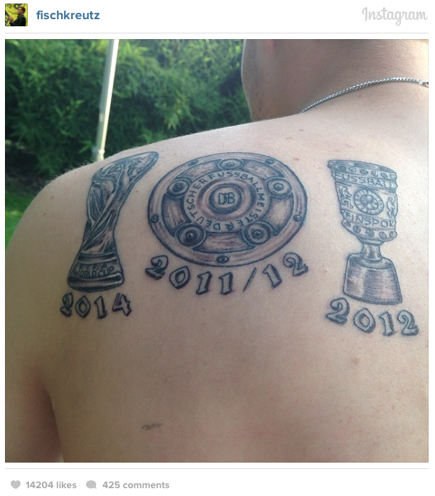 Stella Dimoko Korkus.com: Dortmund-Star Kevin Großkreutz Cussed Out For  Posting His World Cup-Tattoo On Instagram