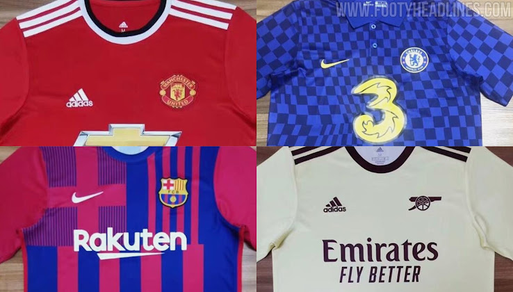 premier league kits leaked