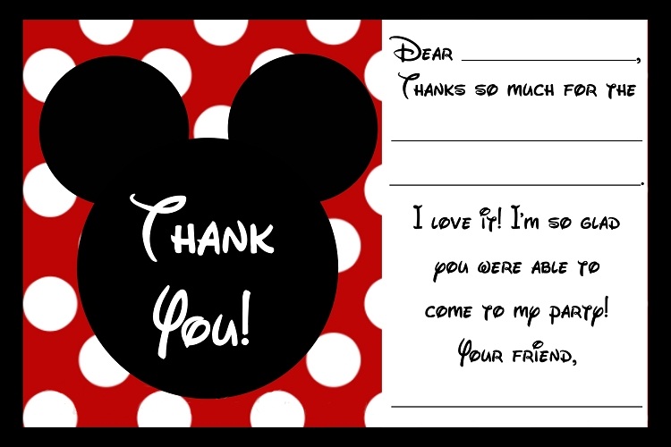 mickey mouse thank you clipart - photo #5