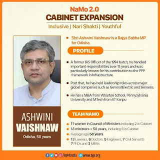 ASHWINI VAISHNAV IT MINISTER INDIA