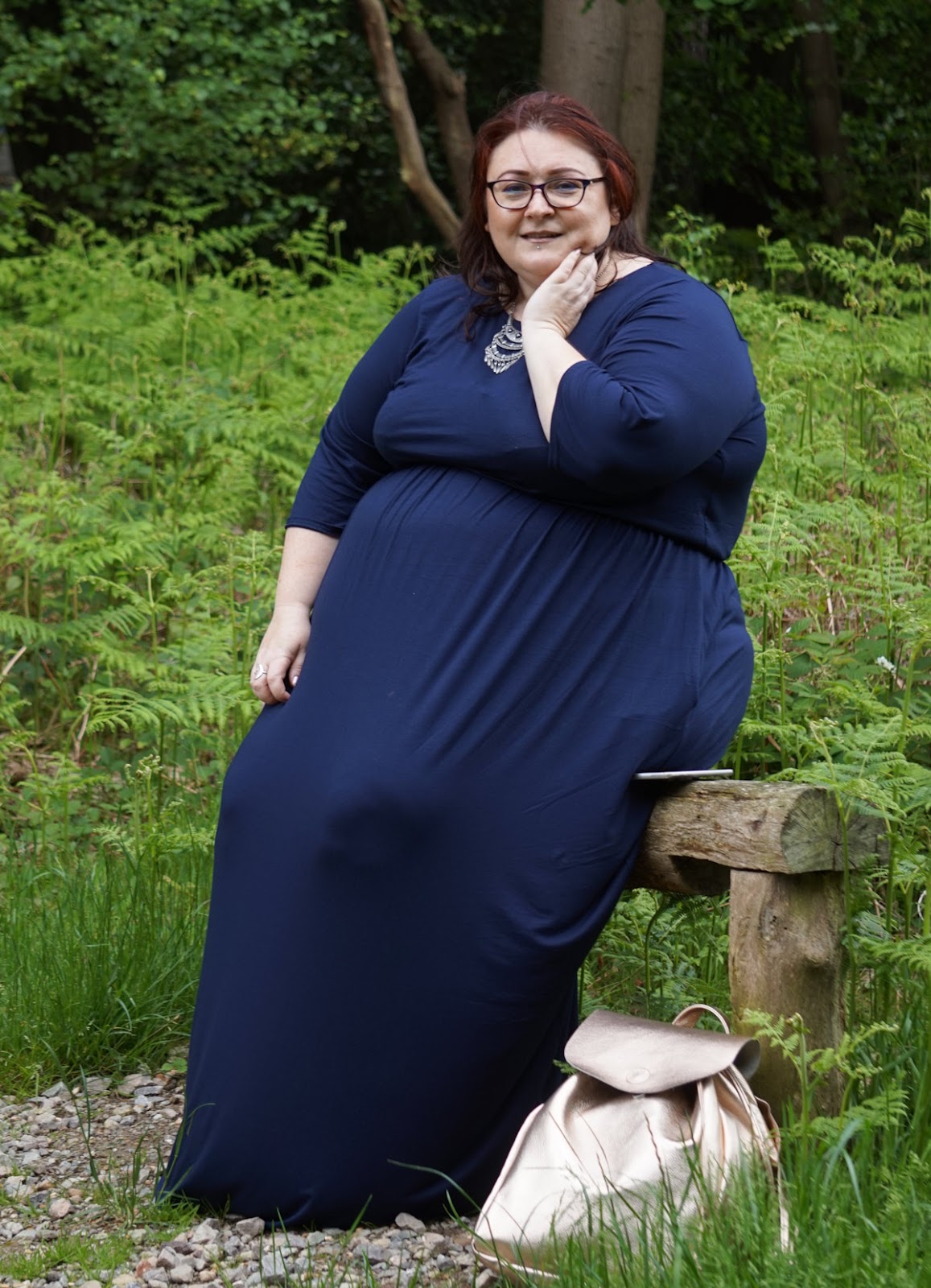 trække Selvforkælelse manuskript Yours Clothing Navy Jersey Maxi Dress With Ruched Waist and Pockets - Love  Leah