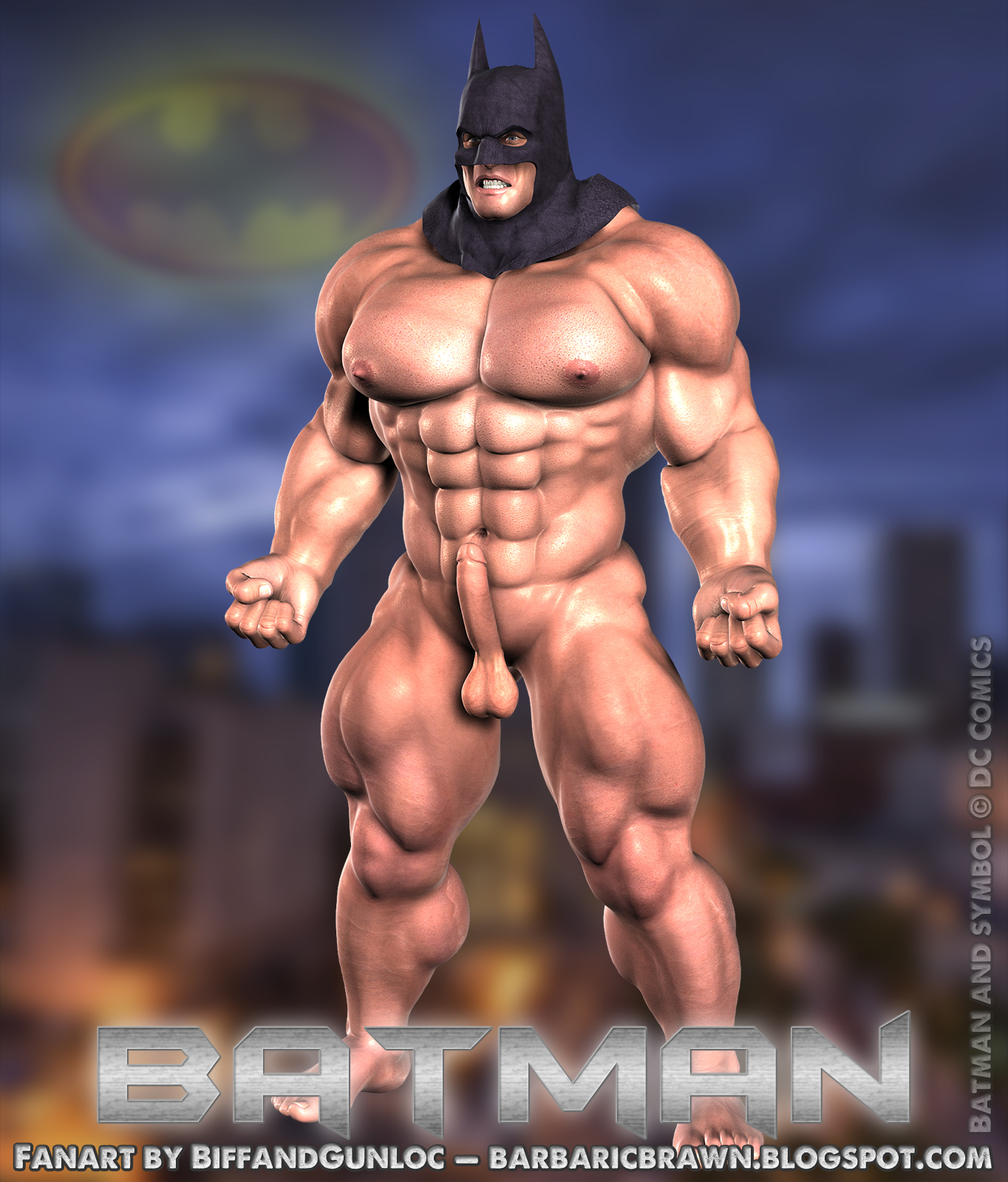 Muscular Barbarians 3D Art