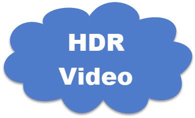 HDR 비디오에 대한 디스플레이 요구 사항