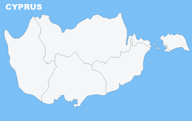 image: Cyprus Blank Map Chart
