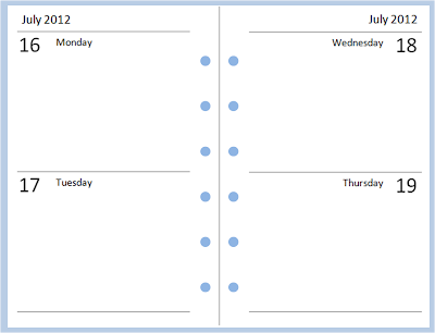 Philofaxy: Free Pocket Filofax diary layouts to download