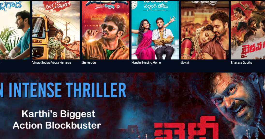 Top 10 Sites to watch Telugu Movies Online in Hd Quality