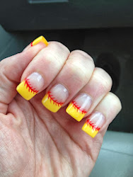 nail nails softball designs tips french baseball cute jerriann pedicure mom tip stuff cool idea tweet there discover stamps