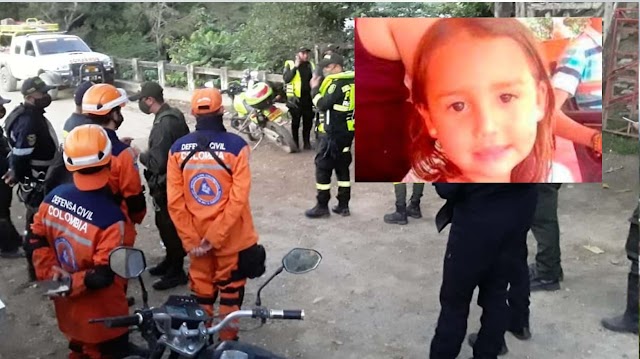 Encuentran el cuerpo de la niña de 4 años arrojada al río en agudas Caldas