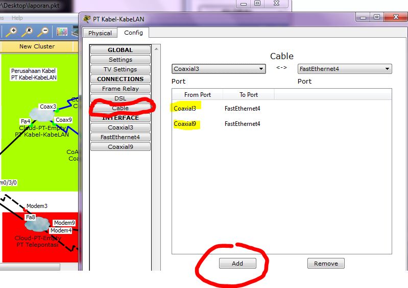 Tutorial Packet Tracer Cable Modem, DSL, Dial up Configuration, DNS