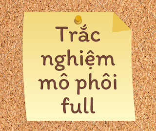 Câu hỏi trắc nghiệm mô phôi có đáp án update - YKHOA247.com