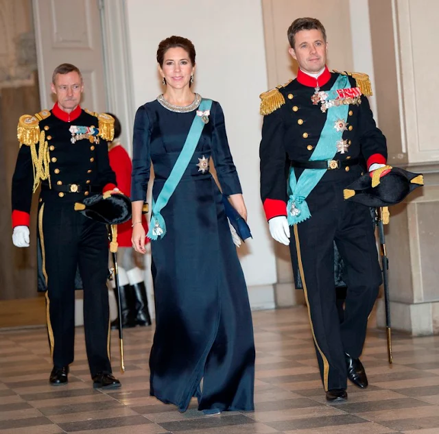 Queen Margrethe of Denmark, Prince Henrik of Denmark, Crown Prince Frederik of Denmark and Crown Princess Mary of Denmark