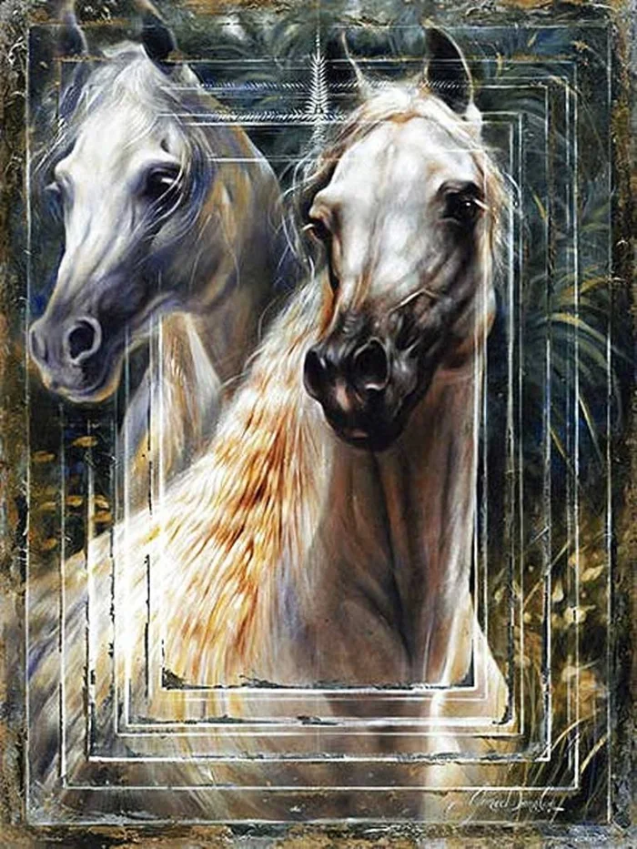 Janice Darr Cua | American Figurative painter | Ladies and horses