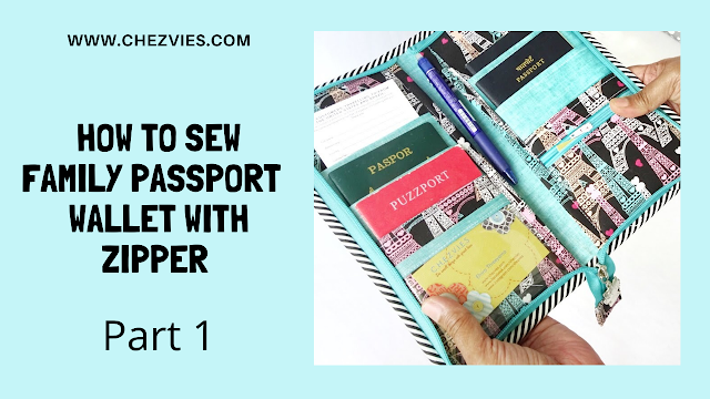 how to sew passport wallet