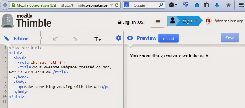 Mozilla Thimble Mozilla Thimble