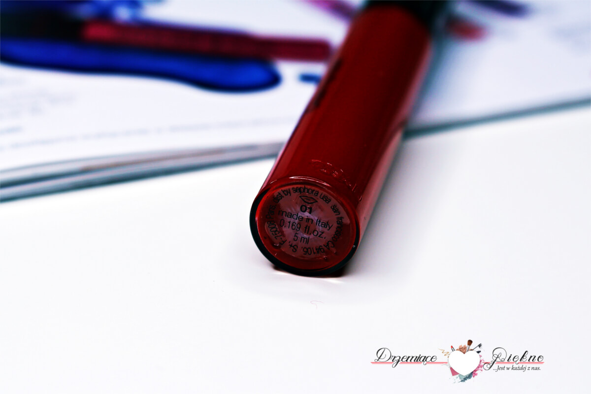 Sephora Collection Cream Lip Stain - Aksamitna szminka do ust - 01 Always Red