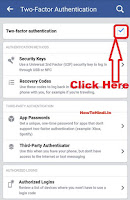 how to disable two step verification facebook