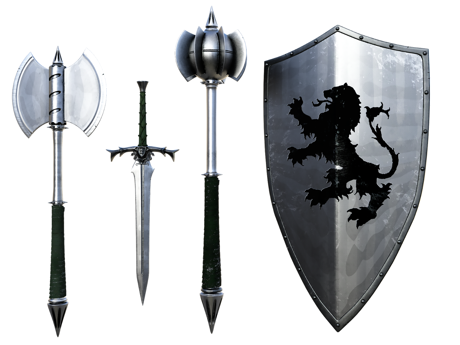 Булава палица оружие, щит, меч. Средневековое оружие. Оружие рыцарей. Оружие средневековых рыцарей.
