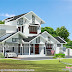 1908 square feet modern sloping roof 4 bedroom home