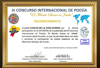 Concurso internacional de poesía Rima Jotabé Carlos de la Cruz