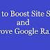 How to Boost Site Speed and Improve Google Ranking