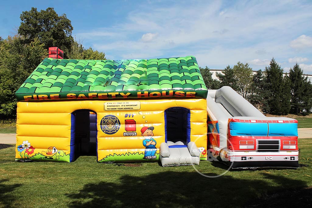 Best inflatable fire safety house for children education.