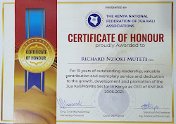 Richard Muteti Honored