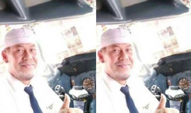 Afwan Pilot Sriwijaya Air Berkopiah Putih