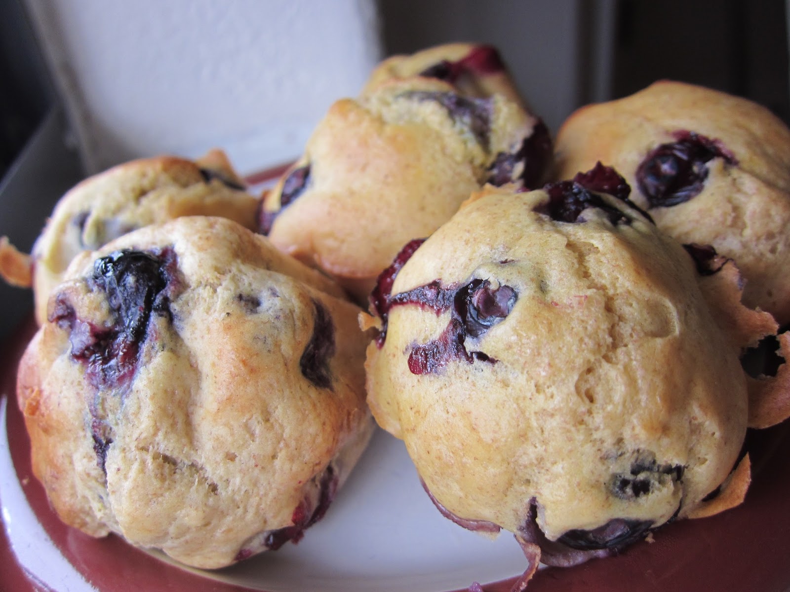 Easy, cheap, and healthy too Whole wheat blueberry muffins from