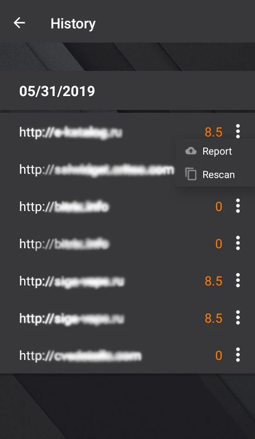 Vulners Scanner for Android Passive Vulnerability Scanning Based On