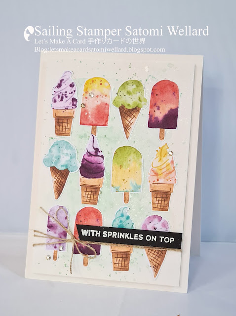 Stampin'Up! Sweet Ice Cream Card by Sailing Stamper Satomi Wellard