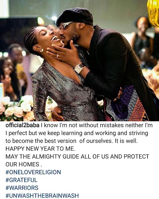 I know I'm not without mistakes- Tuface says as he shares loved-up photo with his wife, Annie, weeks after their martial crises