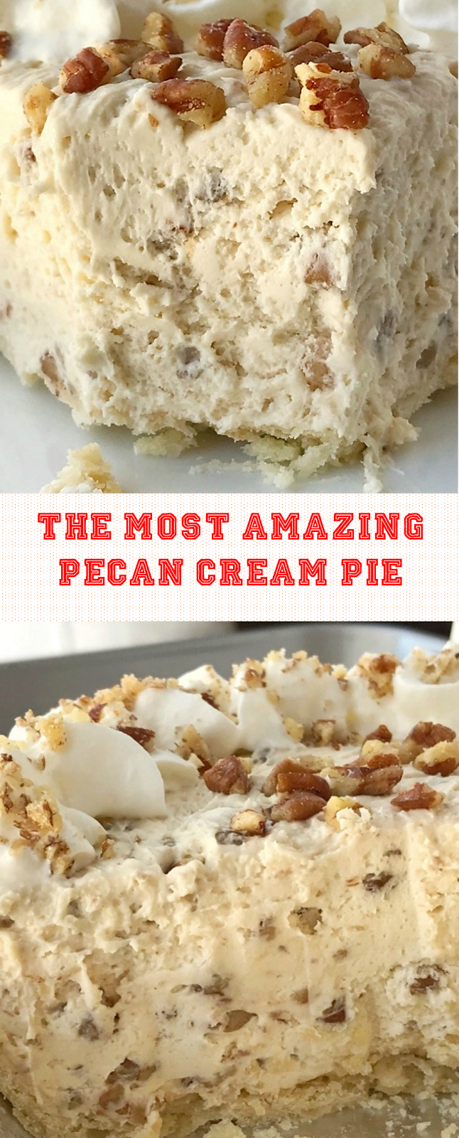 The Most Amazing Pecan Cream Pie - Zonya Foco Food Recipes