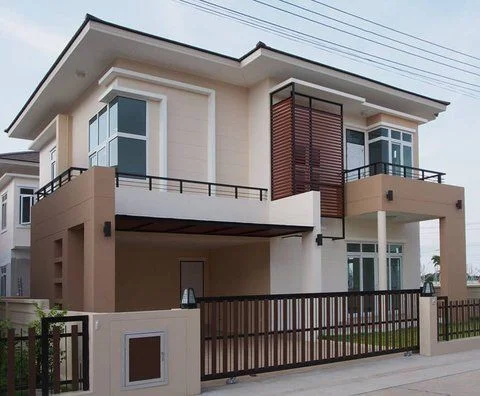 foto inspiratif rumah dengan model balkon terbuka