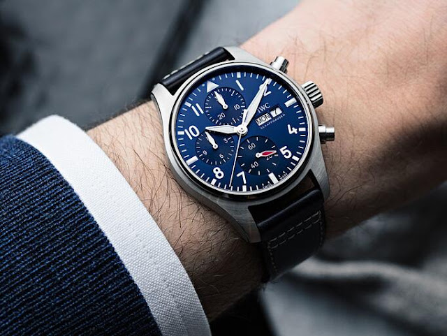 Introducing The Replica IWC Pilot’s Chronograph Blue Dial Stainless Steel 41mm Watches 2
