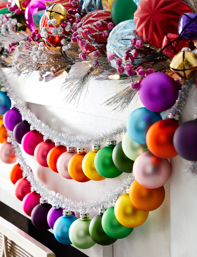 Cody Foster & Co Rainbow and Tinsel Large Silver Garland