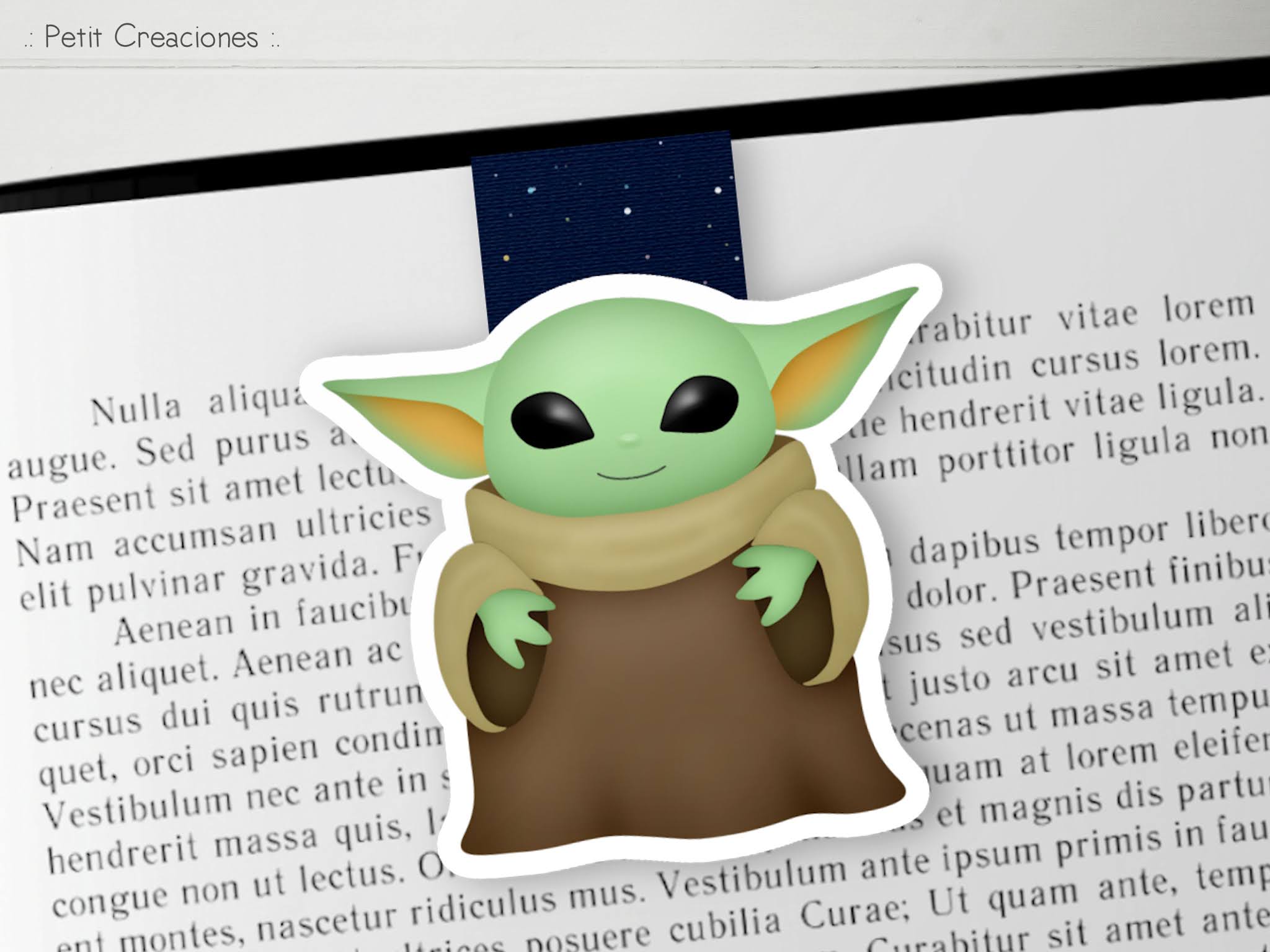 BOOKMARK BABY YODA, bookmark Yoda, book accessories