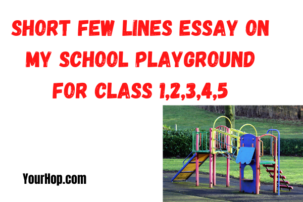 my school playground essay 10 lines