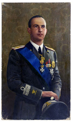 Umberto di Savoia, principe di Piemonte, in uniforme nei primi anni ’30