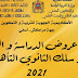 دليل عروض الدراسة و التكوين بعد السلك الثانوي التأهيلي2021 دليل عروض الدراسة و التكوين بعد السلك الثانوي التأهيلي2021