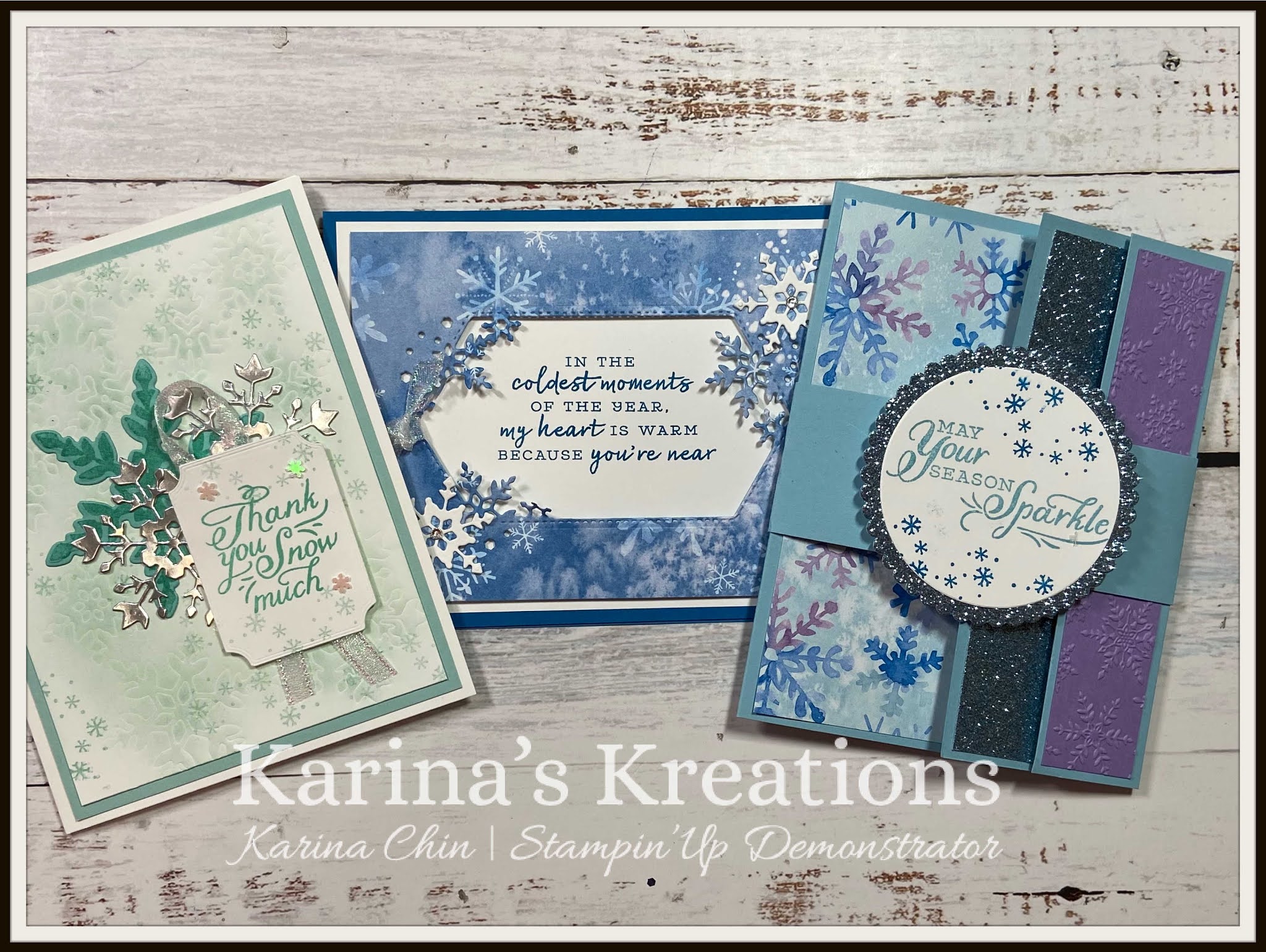 Snowflake Splendor Tips & Tricks Karina Chin, Stampin' Up! Demonstrator