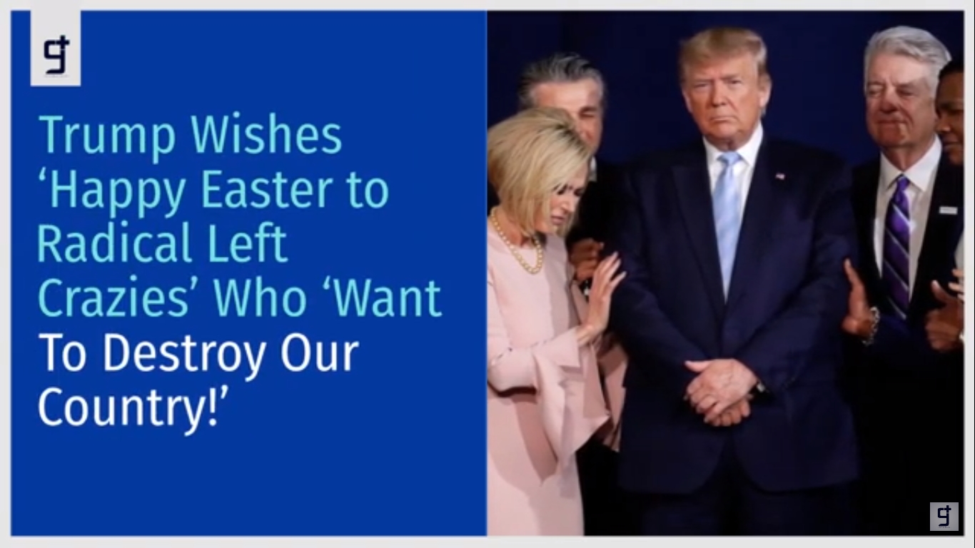 Trump wishes ‘Happy Easter to ALL,’ then repeats unfounded election fraud claims