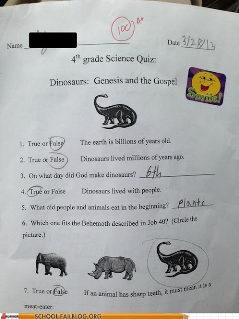 dinosaurs genesis and gospel religious idiot fail