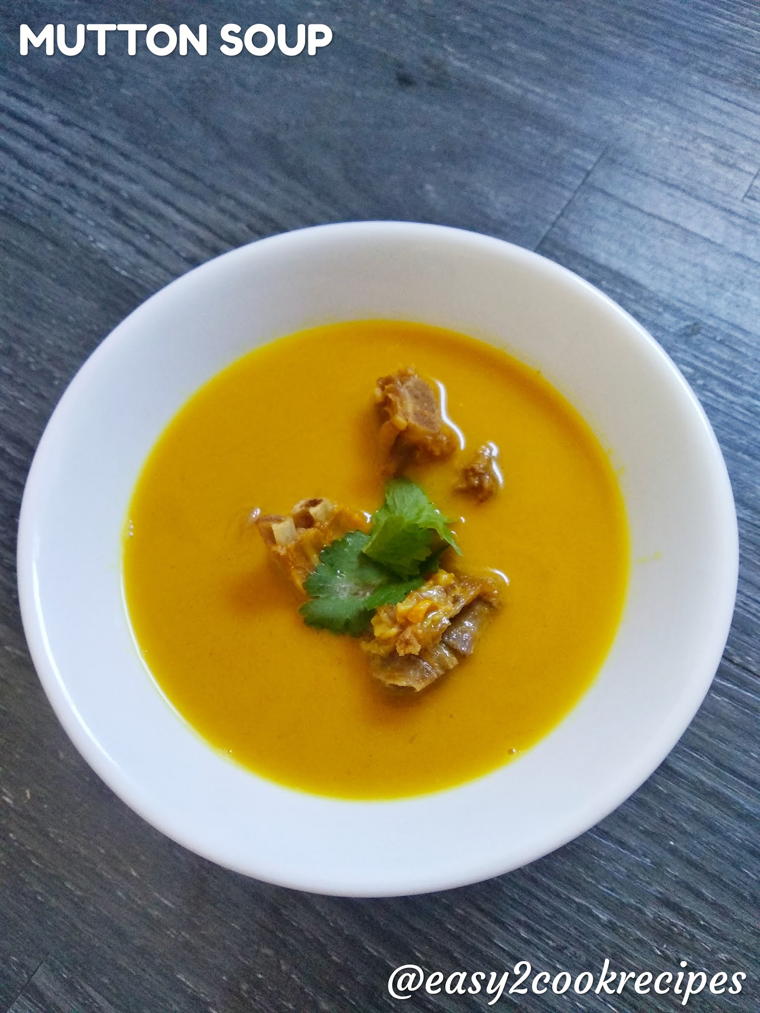 EASY2COOK RECIPES MUTTON SOUP