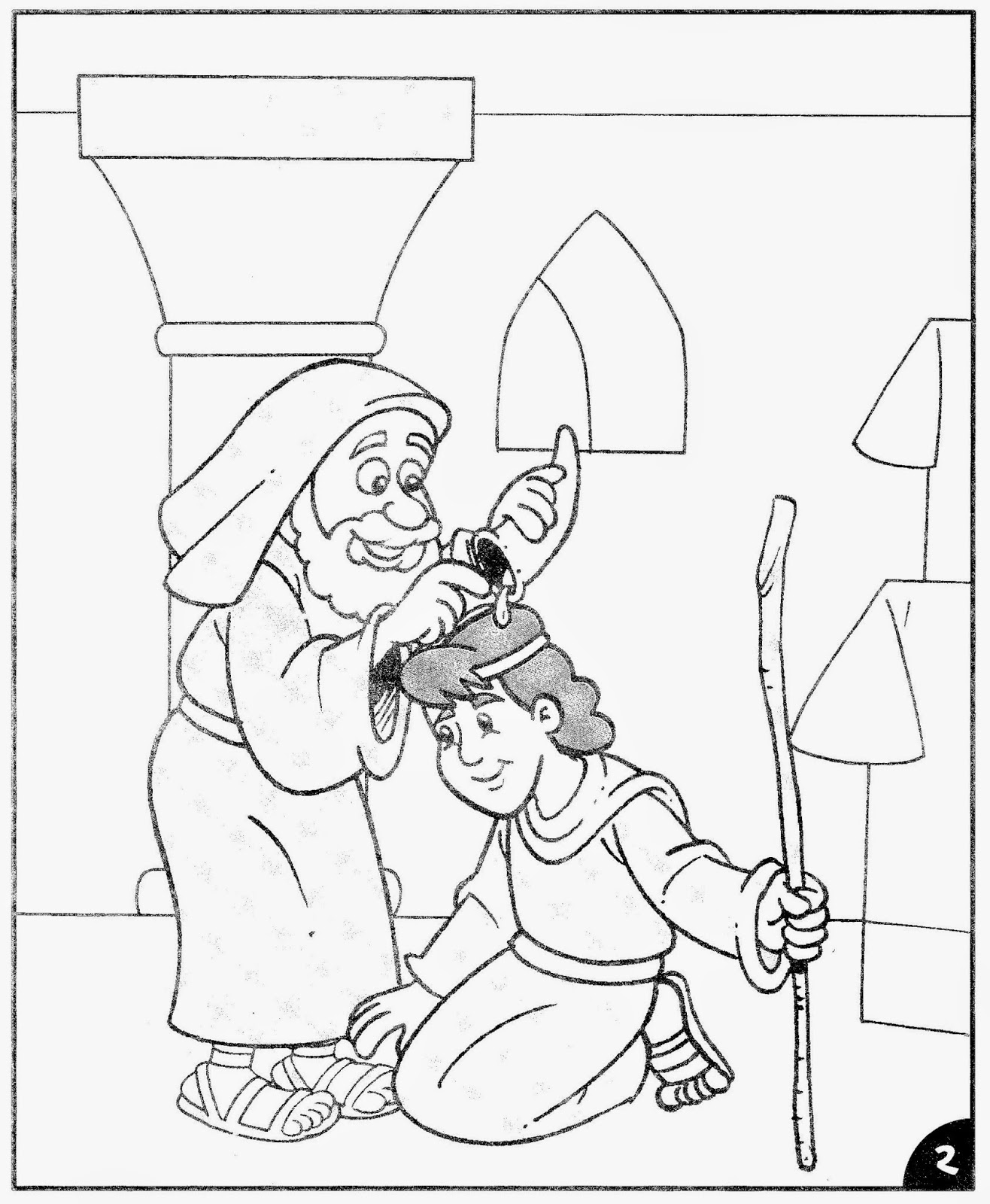 Escola Dominical Infantil Davi é ungido