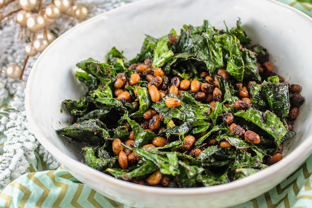 Air Fryer Crispy Black Eyed Peas & Greens Air Fryer Crispy Black Eyed Peas & Greens